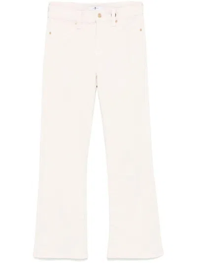 7 FOR ALL MANKIND `DAISY ANKLE BOOT COATED STRETCH` JEANS