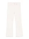 7 For All Mankind Tailorless Coated Bootcut Jeans In Vintage White In White