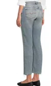 7 For All Mankind Daisy Ankle Boot Jeans In Amuse Me In Blue