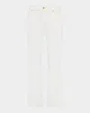 7 For All Mankind Daisy Ankle Bootcut Jeans In White