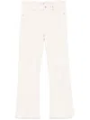 7 For All Mankind Tailorless Coated Bootcut Jeans In Vintage White In Beige