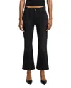 7 For All Mankind High-rise Cotton Denim Pants With Fringed Hem In Nights