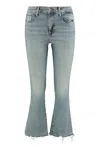 7 For All Mankind Daisy High-rise Flared Jeans In Denim