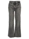 7 For All Mankind Grey Daisy Jeans In Gray