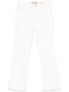 7 For All Mankind Slim Kick High-rise Bootcut Jeans In White