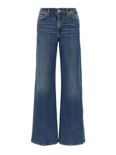 7 For All Mankind Dark Blue Cotton Modal Elastan Jeans