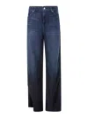 7 For All Mankind Scout Wide Leg Denim Jeans In Blue