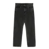 7 For All Mankind 7 For All Man Kind Black Cotton Denim In Black