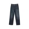 7 For All Mankind Stovepipe Belt-loop Jeans In Blue