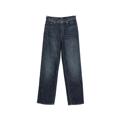 7 For All Mankind Stovepipe Belt-loop Jeans In Multi