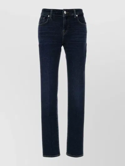 7 For All Mankind Denim Cailie Jeans Belt Loops Design In Blue