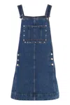 7 For All Mankind Adjustable-strap Denim Dress In Blue
