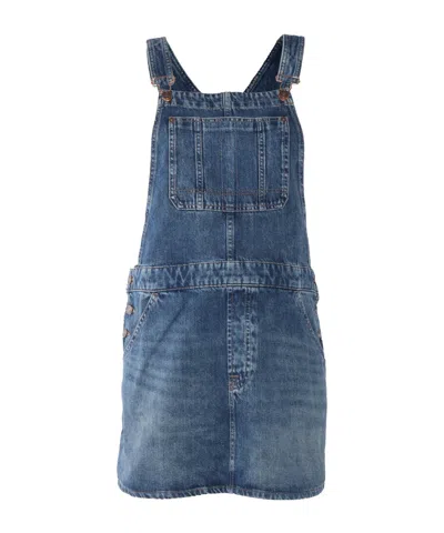7 For All Mankind Denim Dungaree Dress