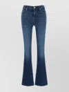 7 For All Mankind Denim Flared Jeans Five Pockets In Blue