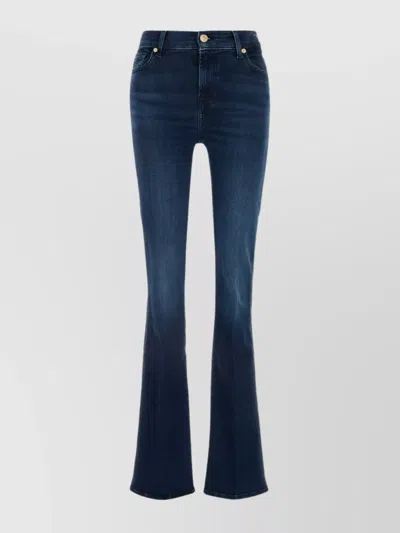 7 For All Mankind Denim Flared Trousers La Jolla