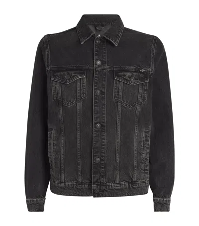 7 For All Mankind Denim Jacket In Black