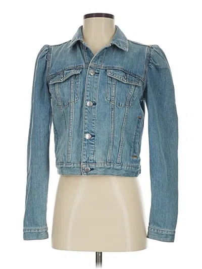 Pre-owned 7 For All Mankind Denim Jacket In Blue