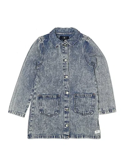 7 For All Mankind Kids' Denim Jacket In Blue