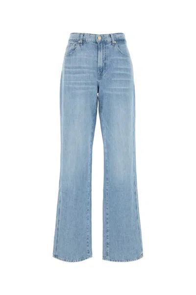 7 For All Mankind Denim Jeans In Blue