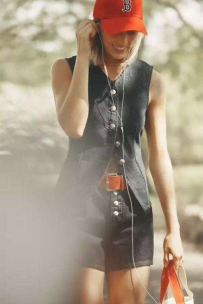 7 For All Mankind Denim Lady Vest Jacket