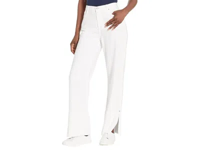 7 For All Mankind Denim Lustre Trousers In Brilliant White