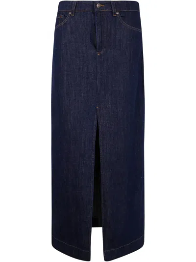 7 FOR ALL MANKIND DENIM MAXI SKIRT