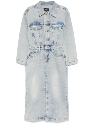 7 FOR ALL MANKIND DENIM MIDI DRESS