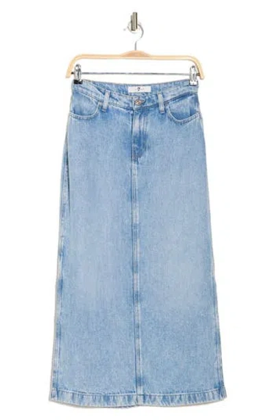 7 FOR ALL MANKIND 7 FOR ALL MANKIND DENIM MIDI SKIRT