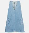 7 For All Mankind Denim Minidress In Blue