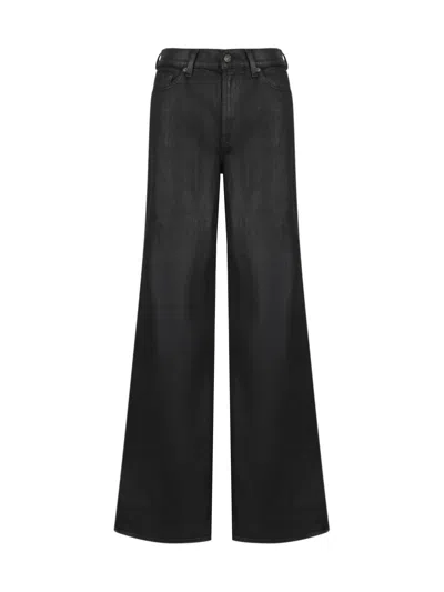 7 For All Mankind Denim Pants In Black