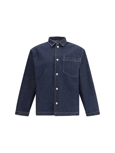 7 For All Mankind Denim Shirt In Blue