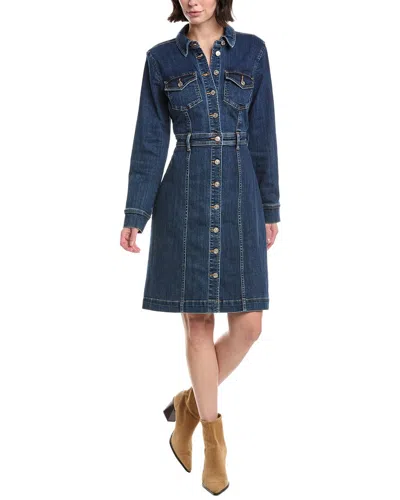 7 For All Mankind Denim Shirtdress In Blue