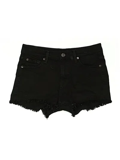 Pre-owned 7 For All Mankind Denim Shorts In Black