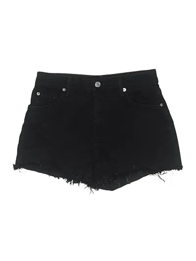 Pre-owned 7 For All Mankind Denim Shorts In Black