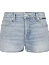 7 For All Mankind Denim Shorts In Blau