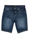 7 For All Mankind Denim Shorts In Blue