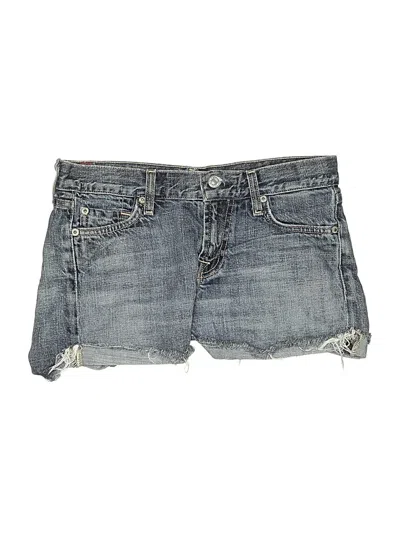 Pre-owned 7 For All Mankind Denim Shorts In Blue