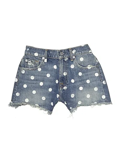 Pre-owned 7 For All Mankind Denim Shorts In Blue