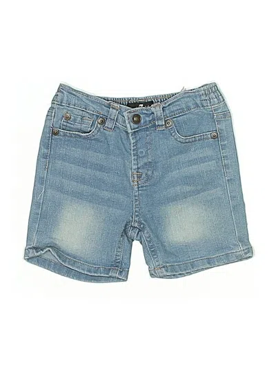 Pre-owned 7 For All Mankind Kids' Denim Shorts In Blue