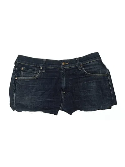 Pre-owned 7 For All Mankind Denim Shorts In Blue