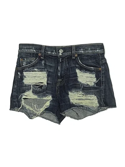 Pre-owned 7 For All Mankind Denim Shorts In Blue