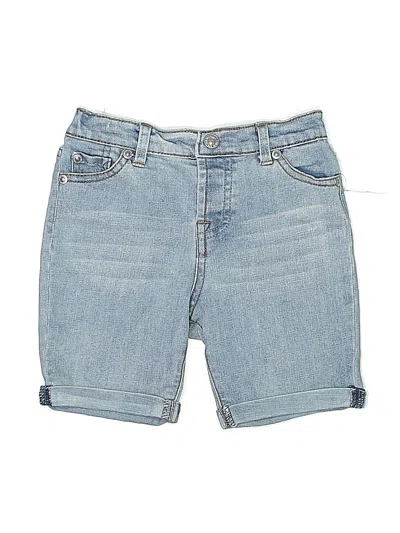 Pre-owned 7 For All Mankind Kids' Denim Shorts In Blue