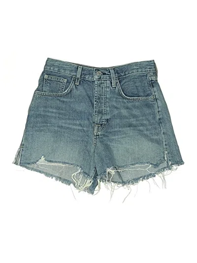 Pre-owned 7 For All Mankind Denim Shorts In Blue