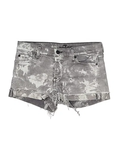 Pre-owned 7 For All Mankind Denim Shorts In Gray