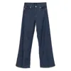 7 For All Mankind Weightless Denim Pleated Trouser