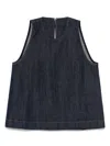 7 For All Mankind Denim Top In Blue