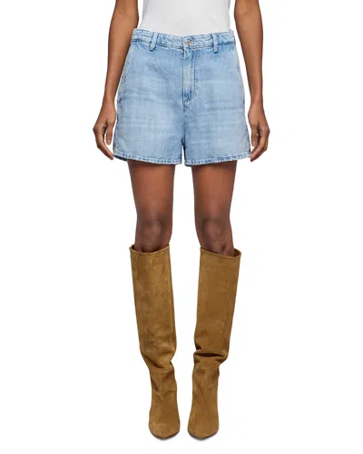 7 FOR ALL MANKIND DENIM TROUSER SHORTS