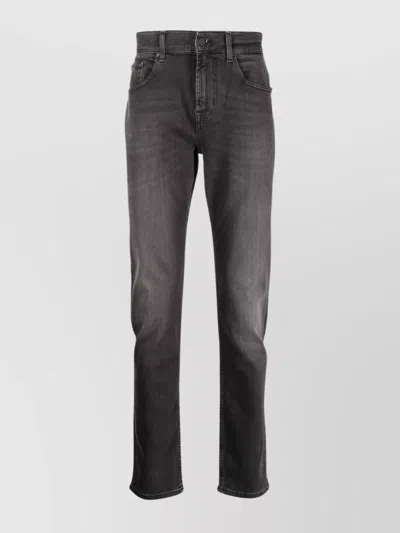7 FOR ALL MANKIND DENIM TROUSERS FEATURING BELT LOOPS