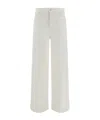 7 For All Mankind Denim Trousers With Belt Loops In White