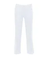 7 For All Mankind Denim Trousers With Belt Loops In White